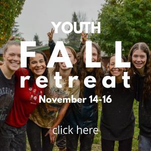 Fall youth retreat button